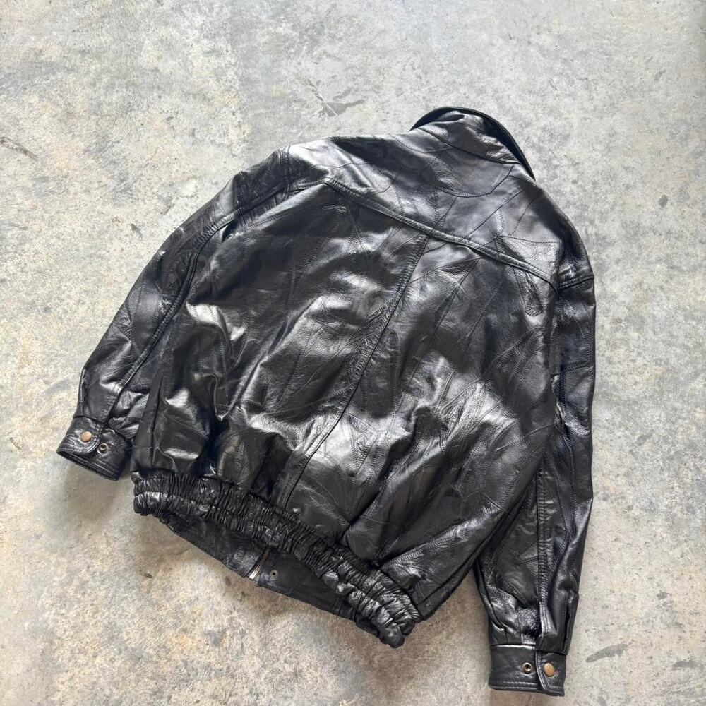 90s Patchwork Leather Jacket - image 4